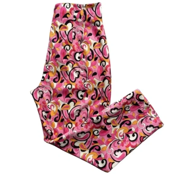 ZARA SUPER HIGH RISE PAISLEY PLEATED STRETCH PANT - Picture 2 of 4